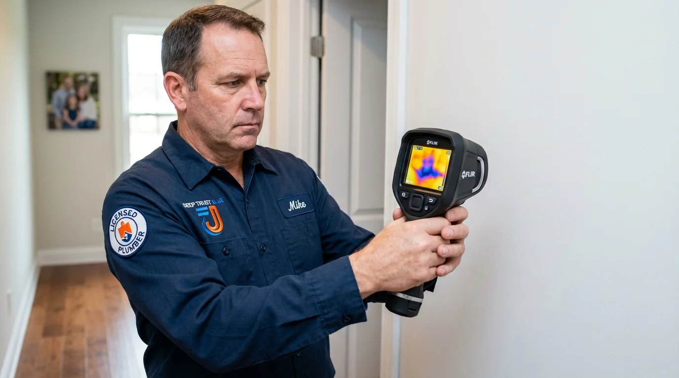 Thermal imaging leak detection by Johns Plumbing LLC in Harristown